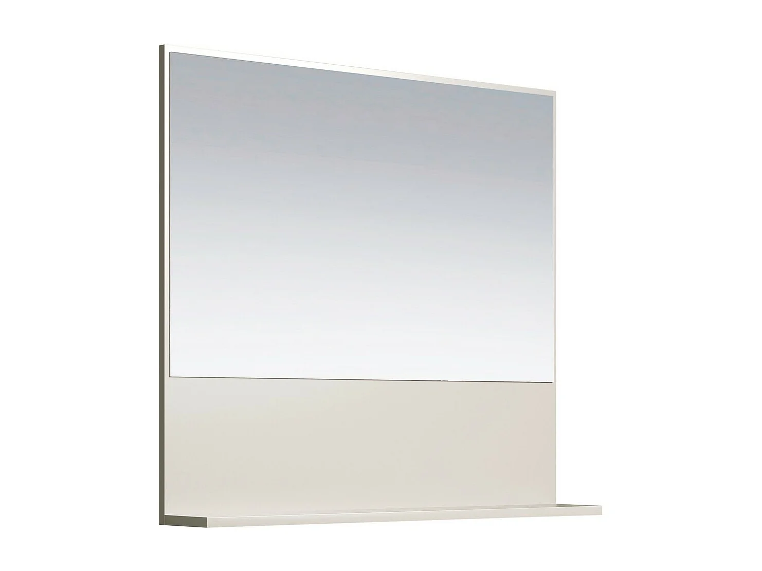 Miroir de Salle de Bain avec Étagère Sao Paulo, Beige, 80x14x74 cm, Seven Design