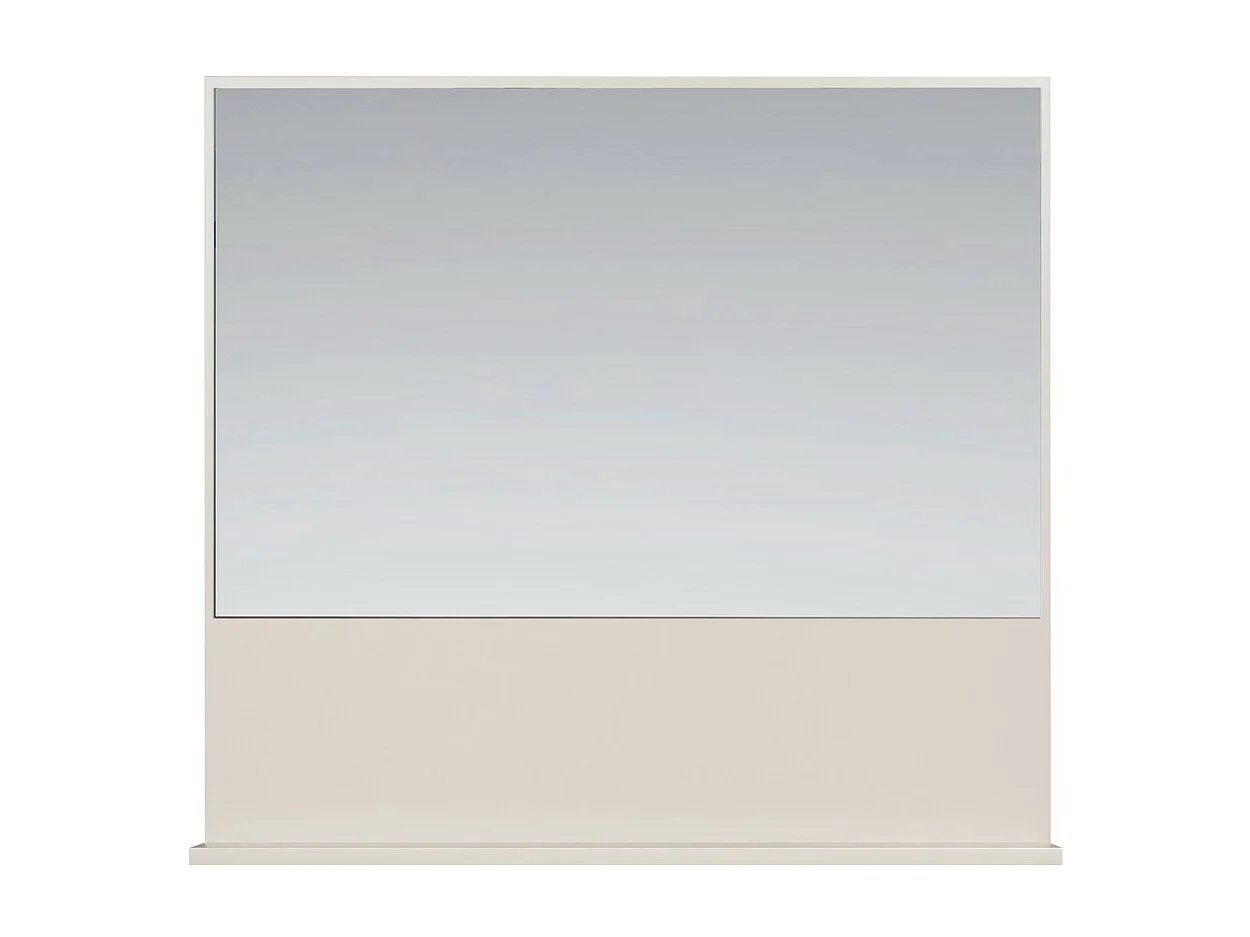 Miroir de Salle de Bain avec Étagère Sao Paulo, Beige, 80x14x74 cm, Seven Design