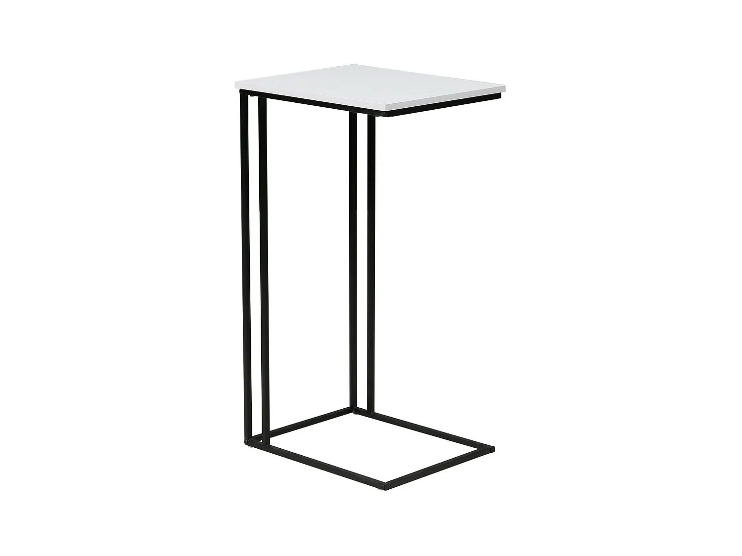 Table d'Appoint Strike, Noir, 50x40x91 cm, Seven Design