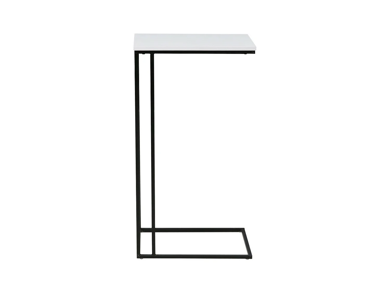 Table d'Appoint Strike, Noir, 50x40x91 cm, Seven Design