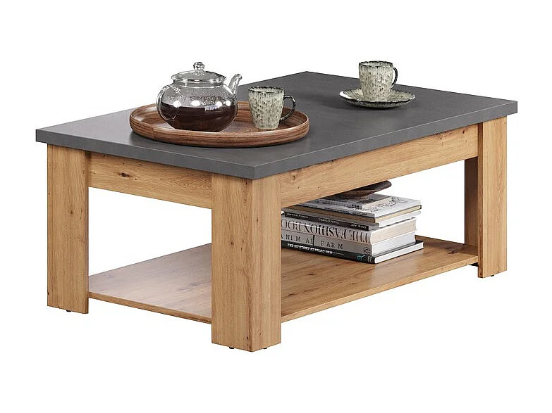 Table Basse Follow, Anthracite, 120x46x67 cm, Epikasa