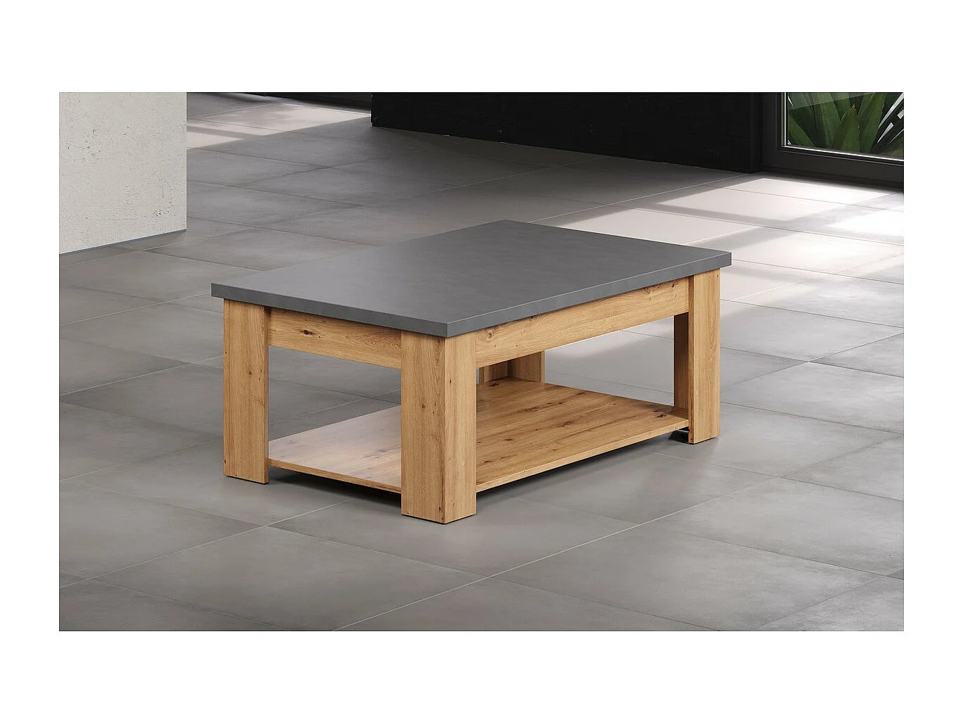 Table Basse Follow, Anthracite, 120x46x67 cm, Epikasa