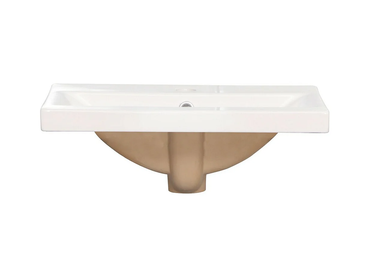 Lavabo Lorin, Blanc, 52x40x18 cm, Seven Design