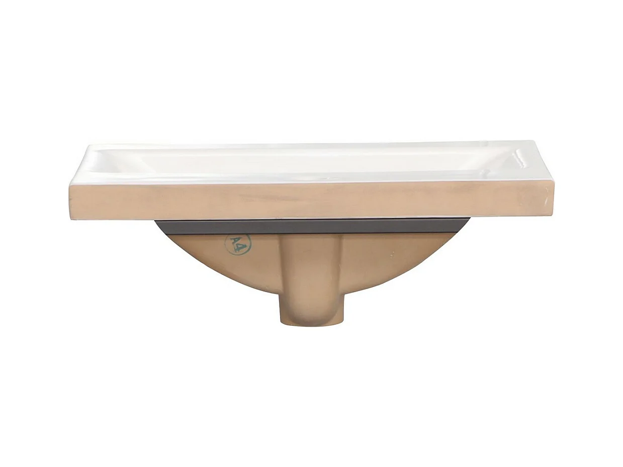 Lavabo Lorin, Blanc, 52x40x18 cm, Seven Design