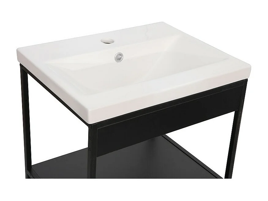 Wastafel Lorin, Wit, 52x40x18 cm, Seven Design