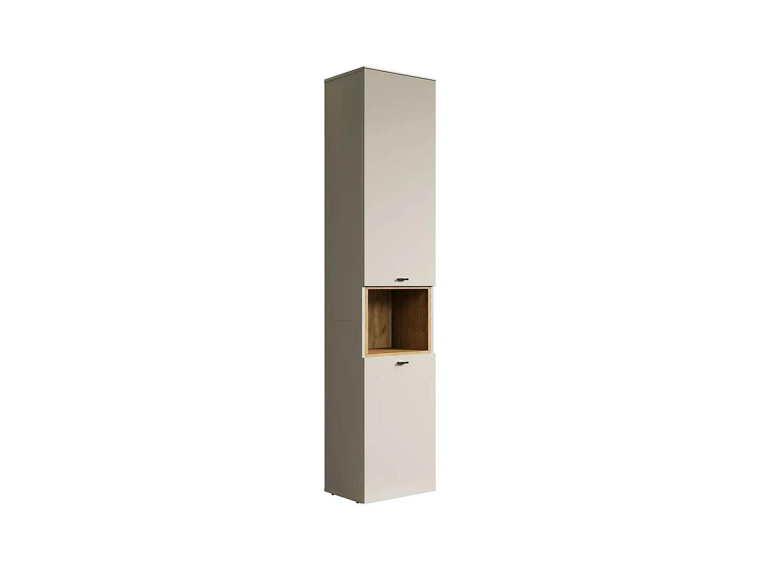 Meuble à Colonne Sao Paulo, Beige, 40x186x31 cm, Epikasa