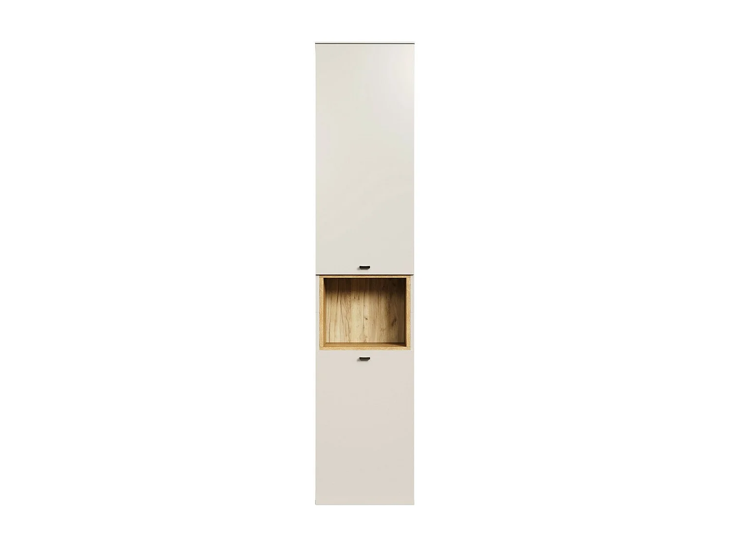 Meuble à Colonne Sao Paulo, Beige, 40x186x31 cm, Seven Design