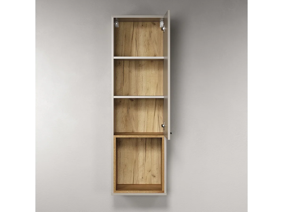 Unité Murale Sao Paulo, Beige, 40x130x37 cm, Seven Design