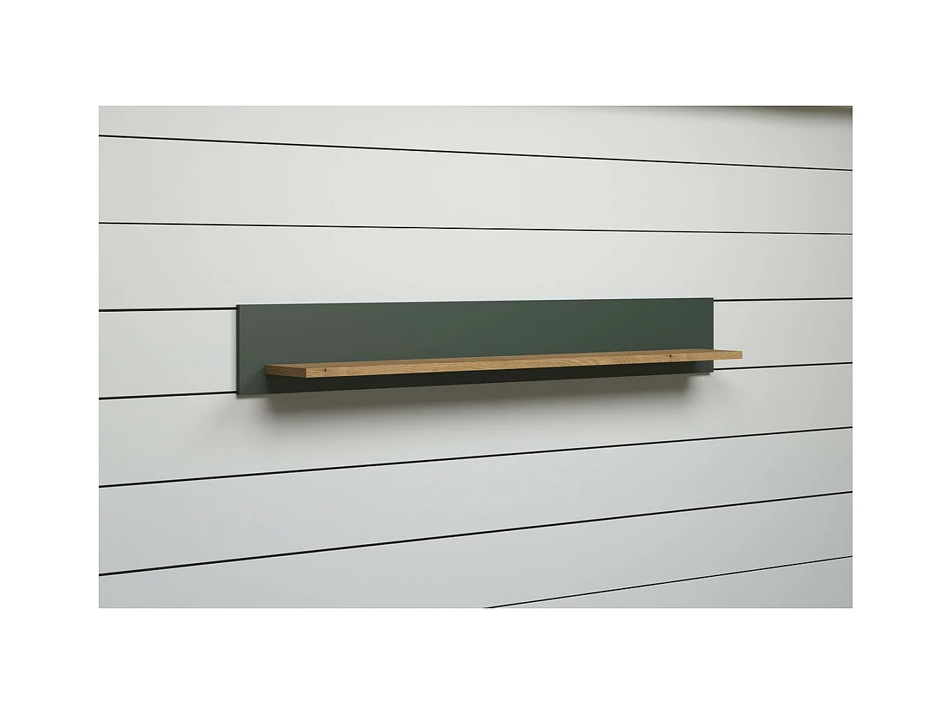 Étagère Stanton, Vert, 156x22x22 cm, Seven Design