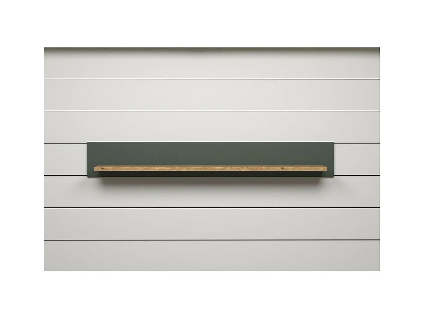 Étagère Stanton, Vert, 156x22x22 cm, Seven Design