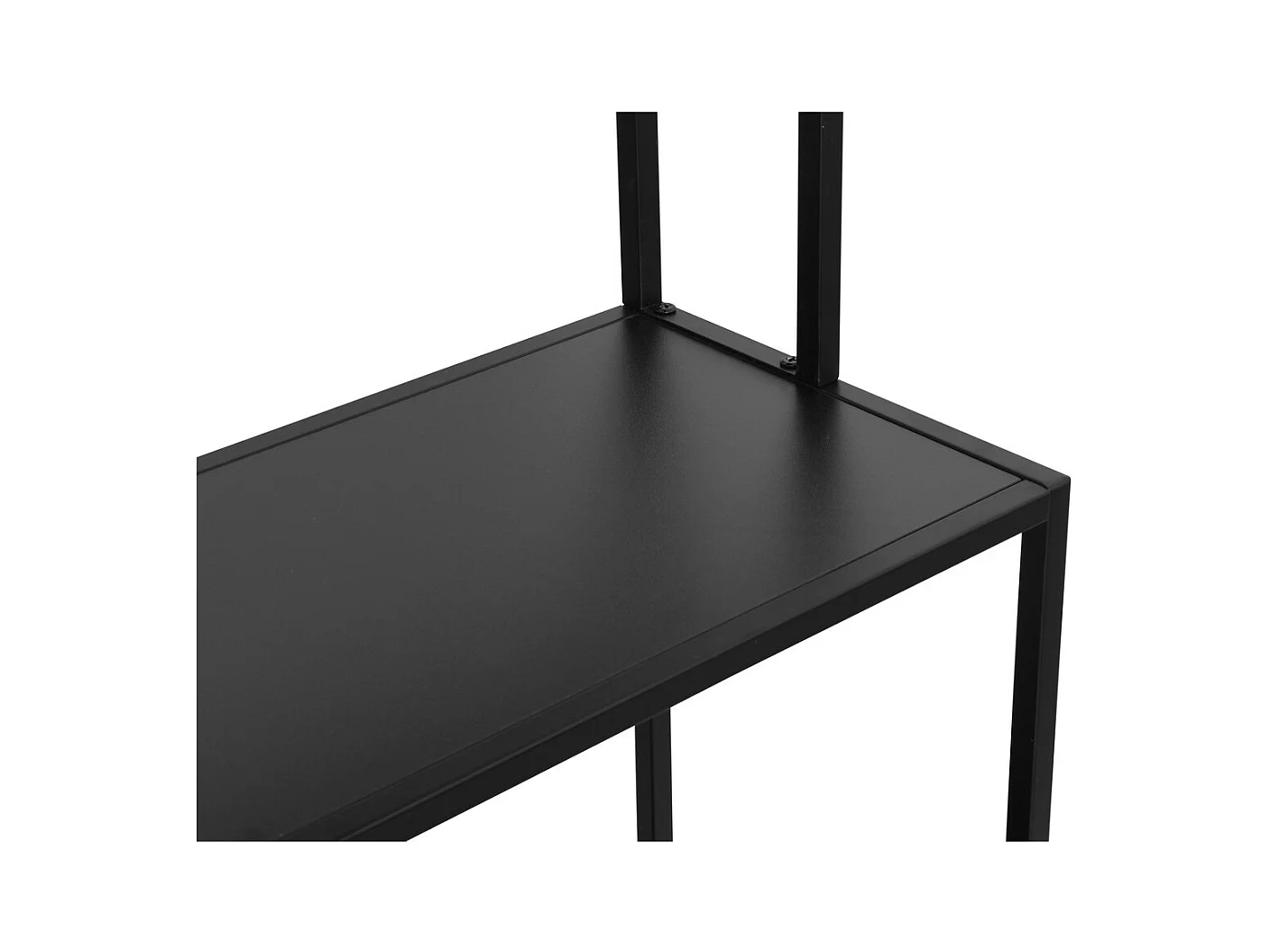 Meuble de Salle de Bain sur Pied Lorin, Noir, 51x30x190 cm, Seven Design