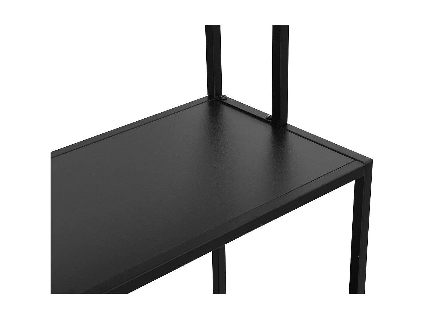 Meuble de Salle de Bain sur Pied Lorin, Noir, 51x30x190 cm, Seven Design