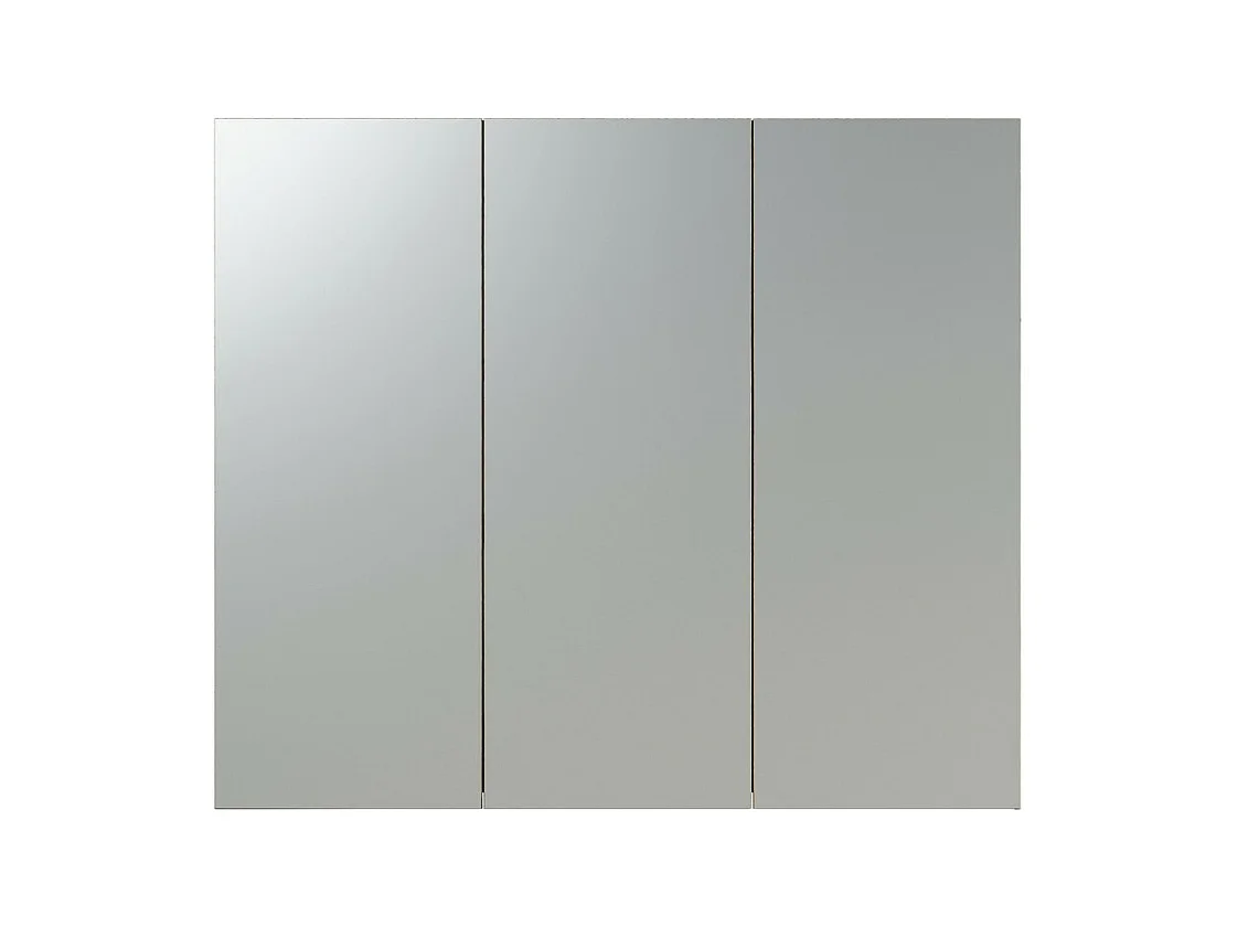 Armoire Murale de Salle de Bain avec Miroir Pure, Marron, 80x17x67 cm, Seven Design