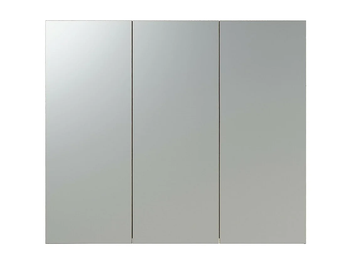 Armoire Murale de Salle de Bain avec Miroir Pure, Marron, 80x17x67 cm, Seven Design