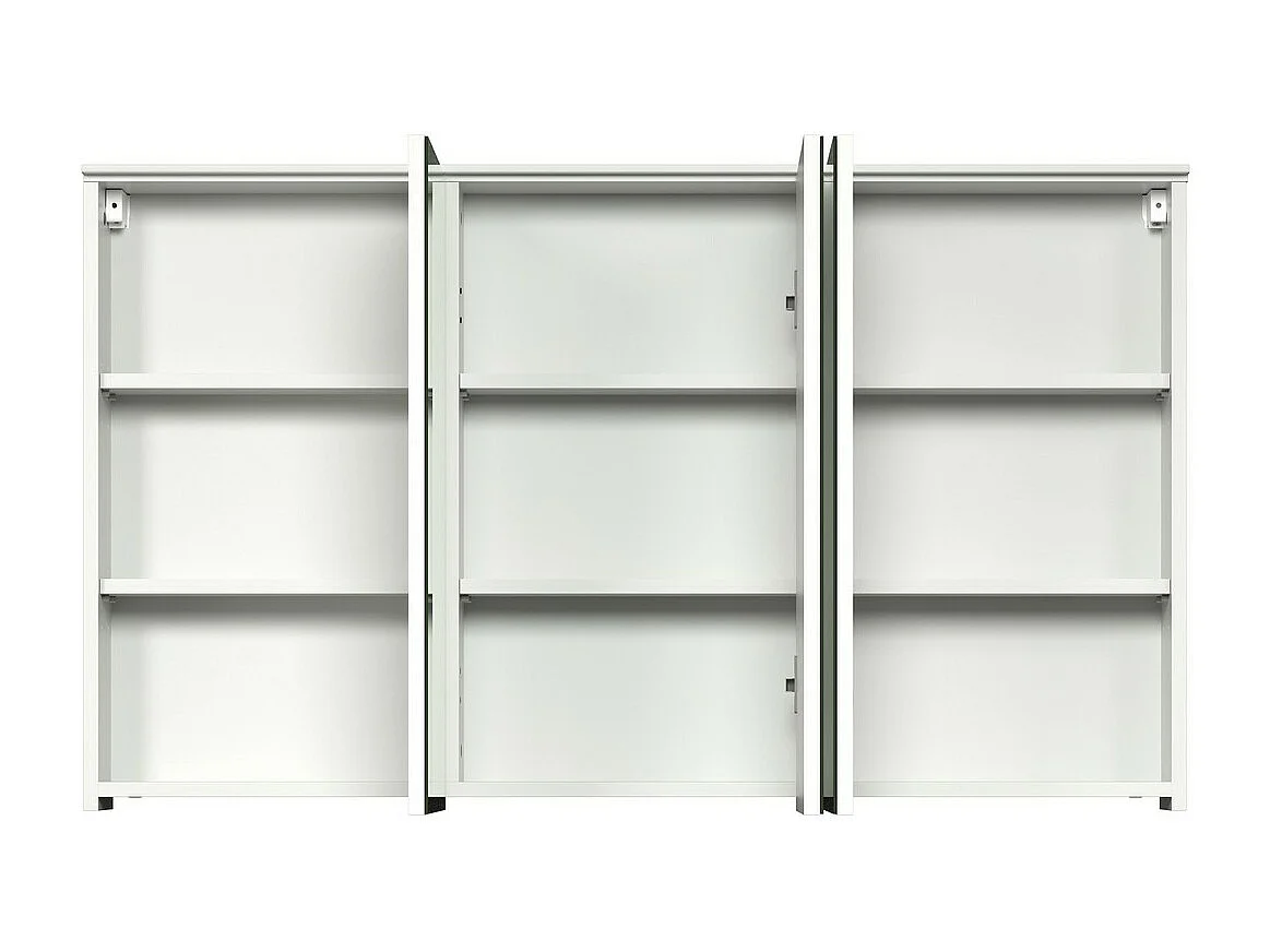 Badkamer Wandkast met Spiegel Synnax, Wit, 120x70x17 cm, Epikasa