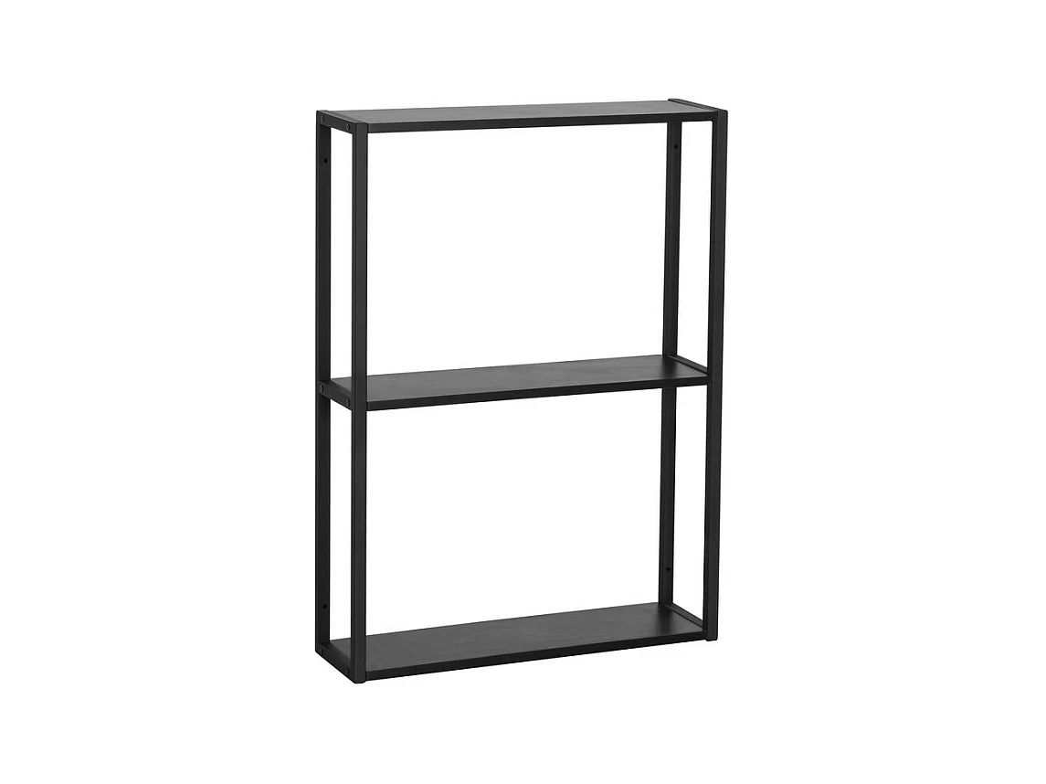 Armoire Murale de Salle de Bain Lorin, Noir, 51x70x16 cm, Epikasa
