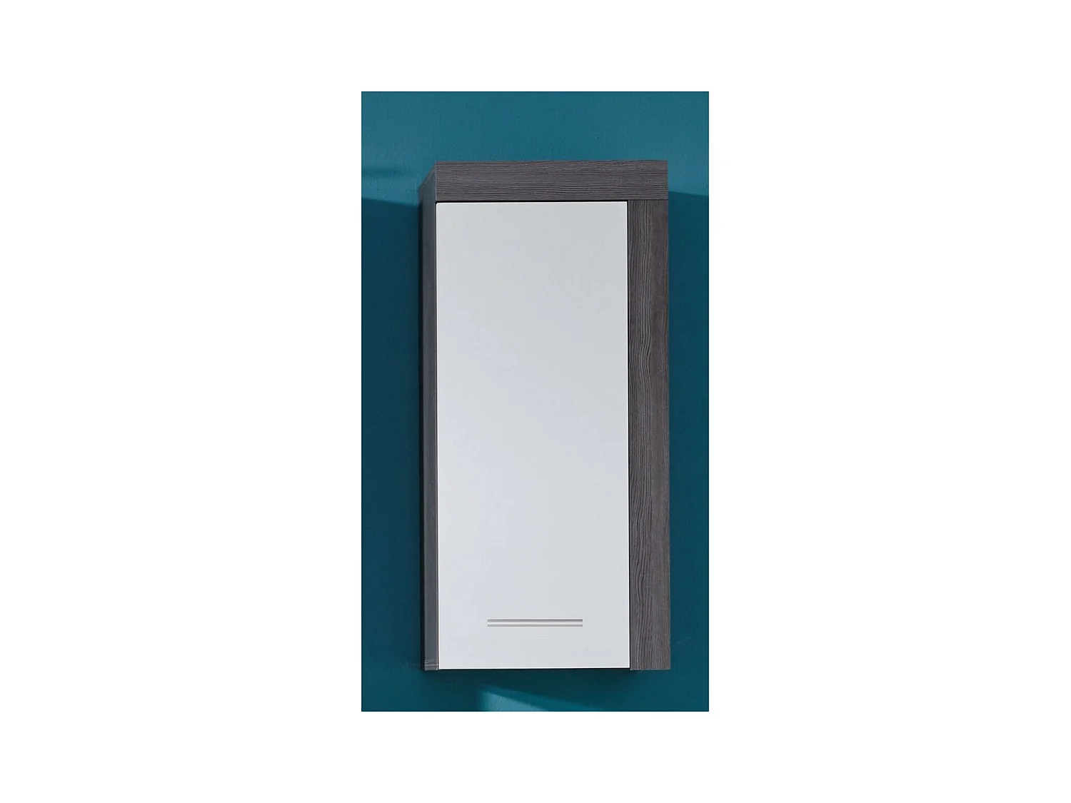 Pensile Bagno Miami, Argento, 36x23x79 cm, Seven Design