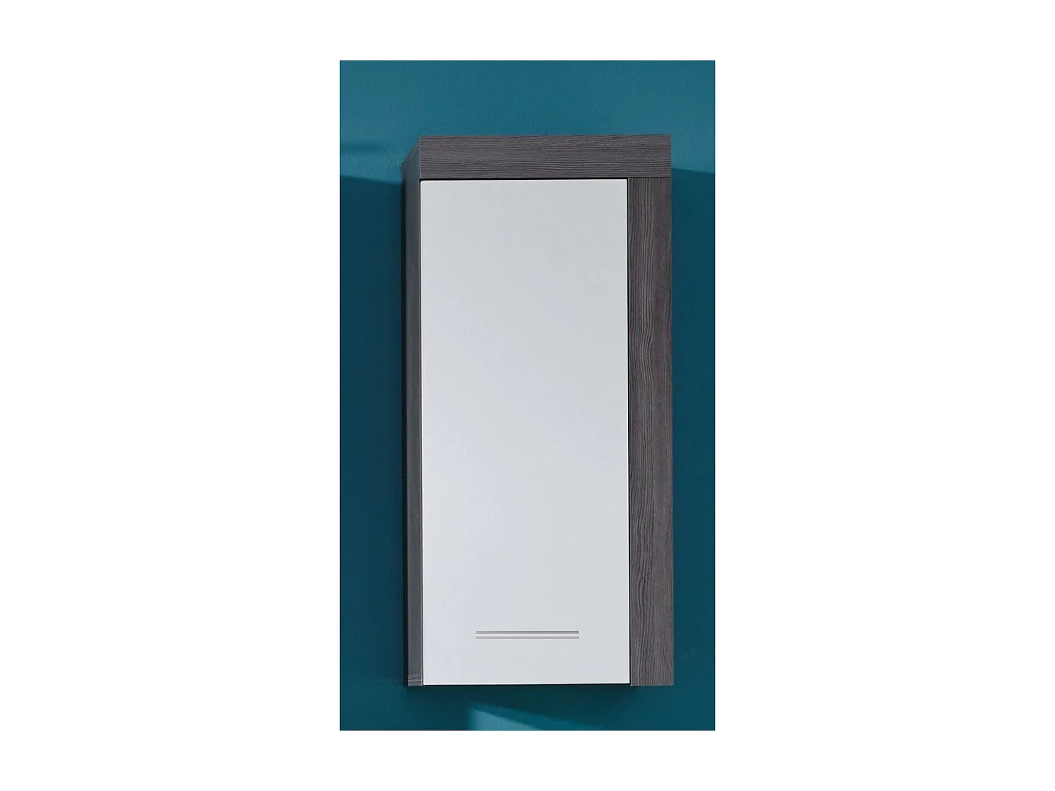 Armoire Murale de Salle de Bain Miami, Argent, 36x23x79 cm, Seven Design