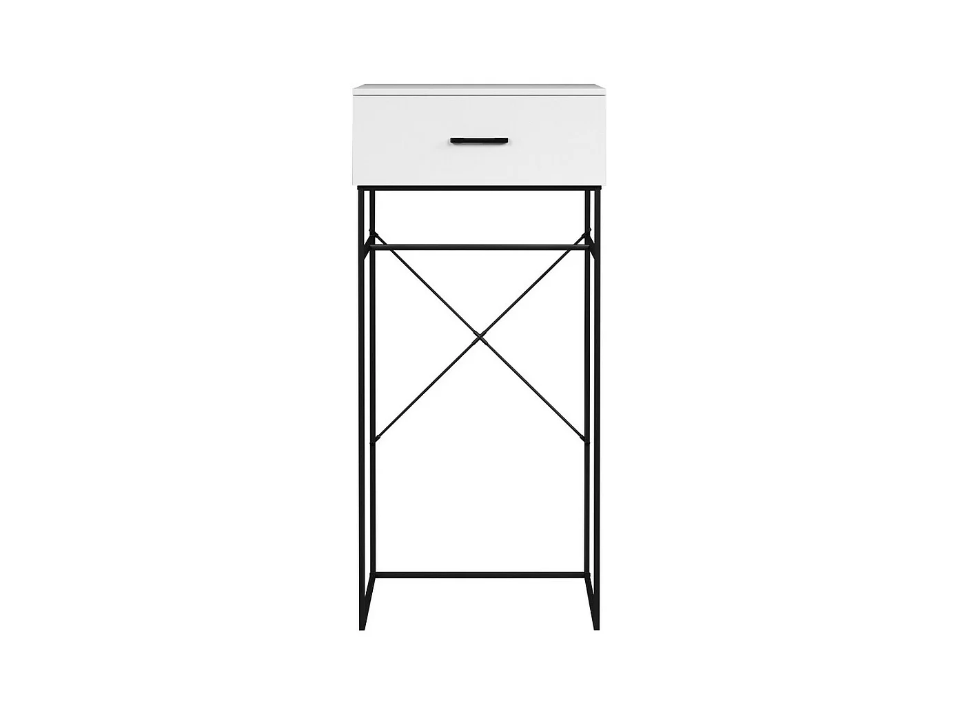Table Console Strike, Blanc, 132x60x48 cm, Seven Design