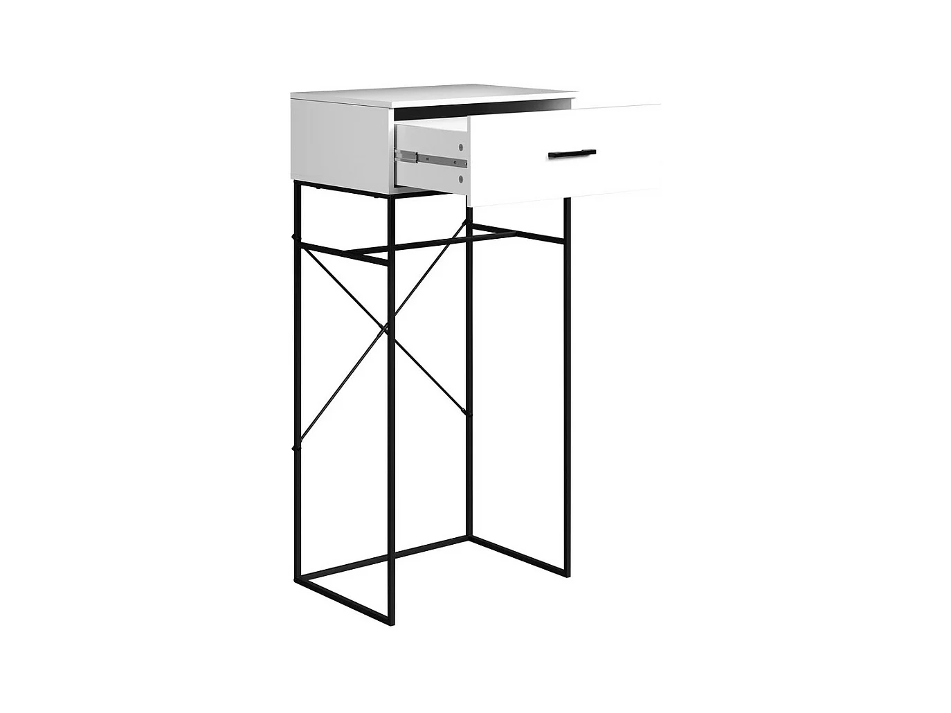 Table Console Strike, Blanc, 132x60x48 cm, Seven Design
