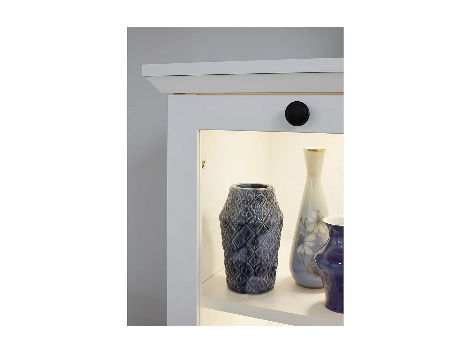 Meuble TV Brandson, Blanc, 235x129x41 cm, Seven Design