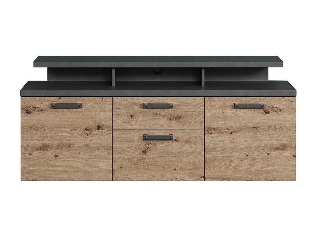 Meuble TV Follow, Anthracite, 151x66x47 cm, Epikasa