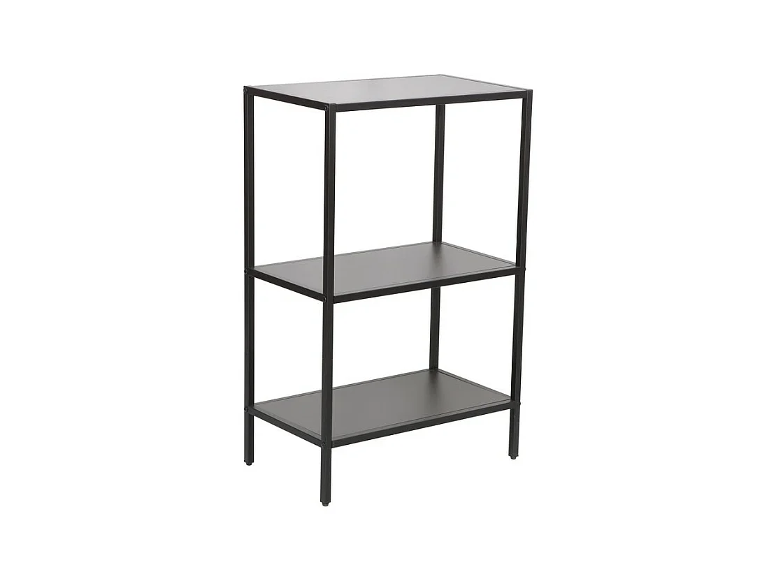 Meuble de Salle de Bain Lorin, Noir, 51x30x80 cm, Seven Design