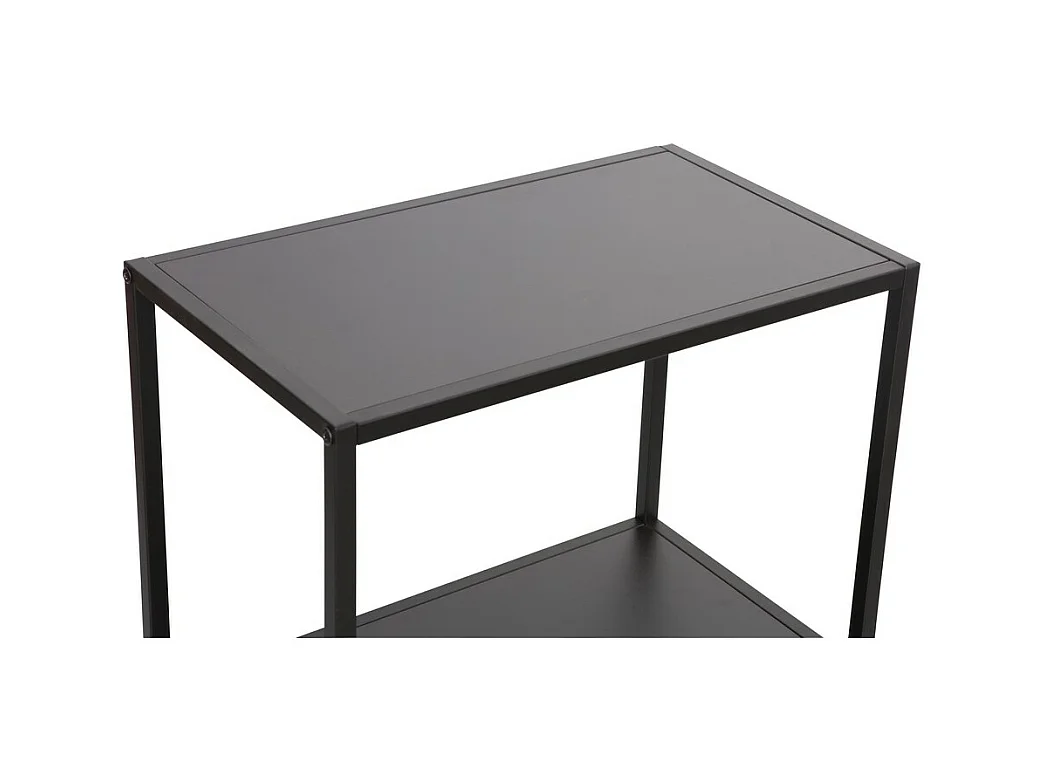 Meuble de Salle de Bain Lorin, Noir, 51x30x80 cm, Seven Design