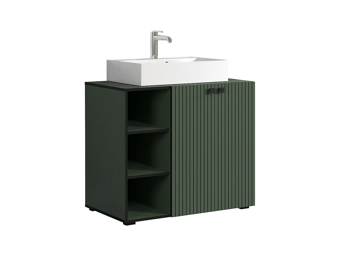 Meuble sous Lavabo Pure, Vert, 90x91x53 cm, Epikasa