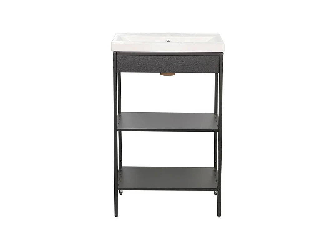 Onder Wastafel Eenheid Lorin, Zwart, 52x83x40 cm, Epikasa