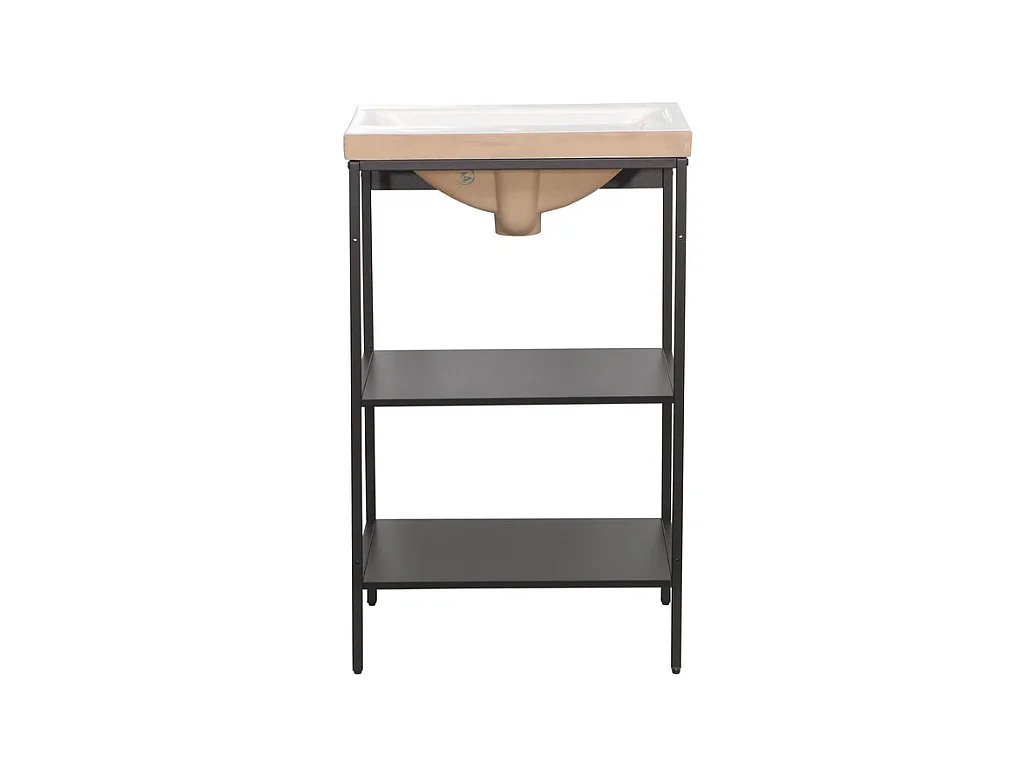 Onder Wastafel Eenheid Lorin, Zwart, 52x83x40 cm, Epikasa