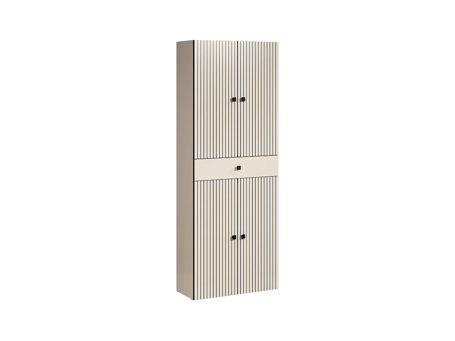 Armoire Pure, Gris, 70x186x31 cm, Seven Design