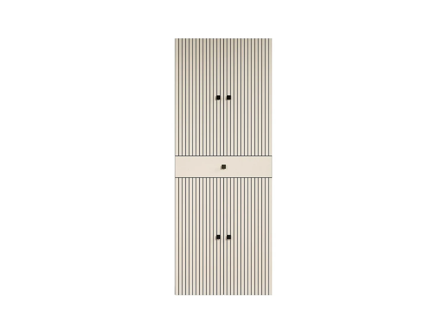 Armoire Pure, Gris, 70x186x31 cm, Seven Design