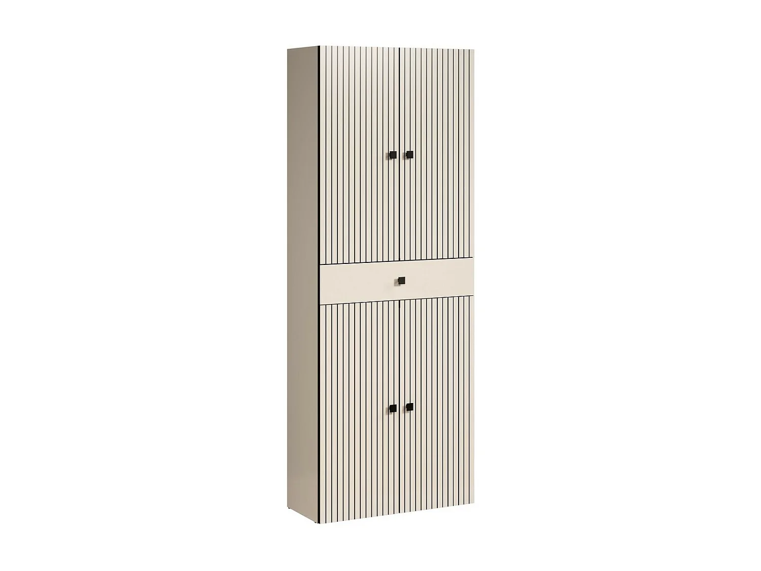 Armoire Pure, Gris, 70x186x31 cm, Seven Design
