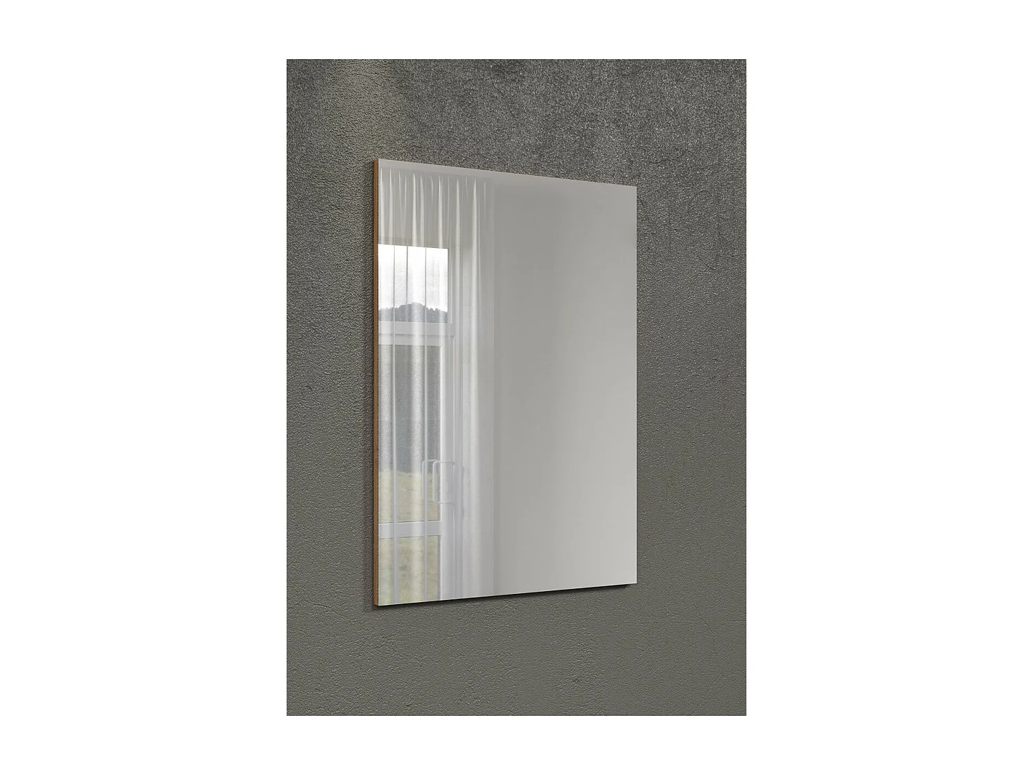 Specchio senza Cornice Touch, Marrone, 63x90x2 cm, Epikasa