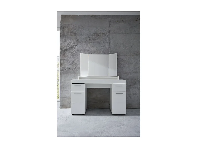 Spiegel zonder Lijst Amanda, Wit, 100x67x15 cm, Epikasa