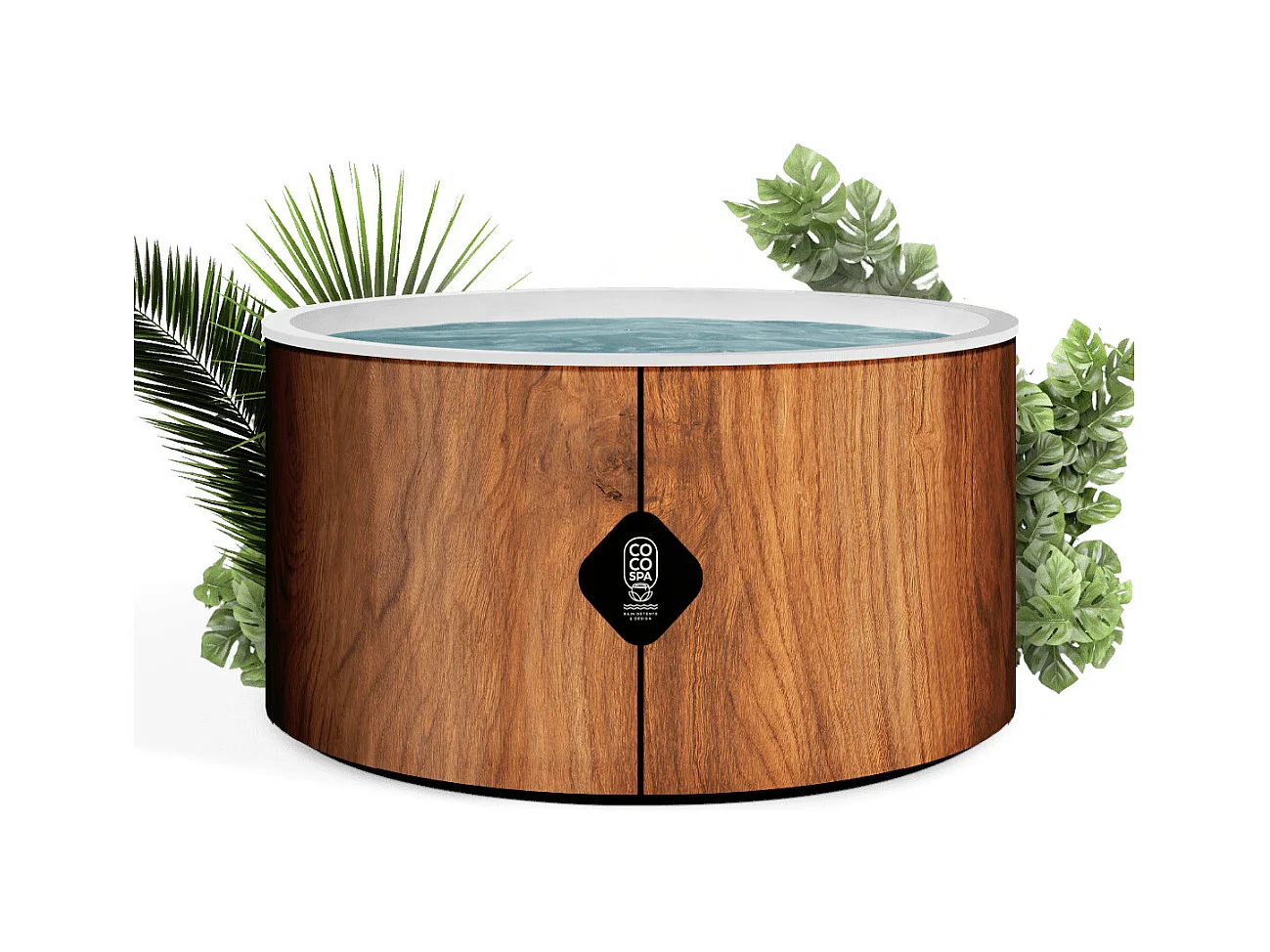 Coco Spa Tahiti Spa Gonflable - 150 Cm De Diamètre - 800 Litres - Moteur 2240 W - 2 à 4 personnes