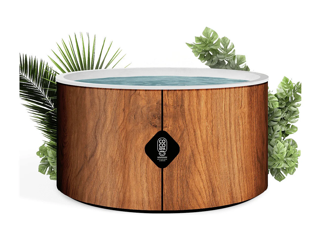 Coco Spa Tahiti Spa Gonflable - 150 Cm De Diamètre - 800 Litres - Moteur 2240 W - 2 à 4 personnes