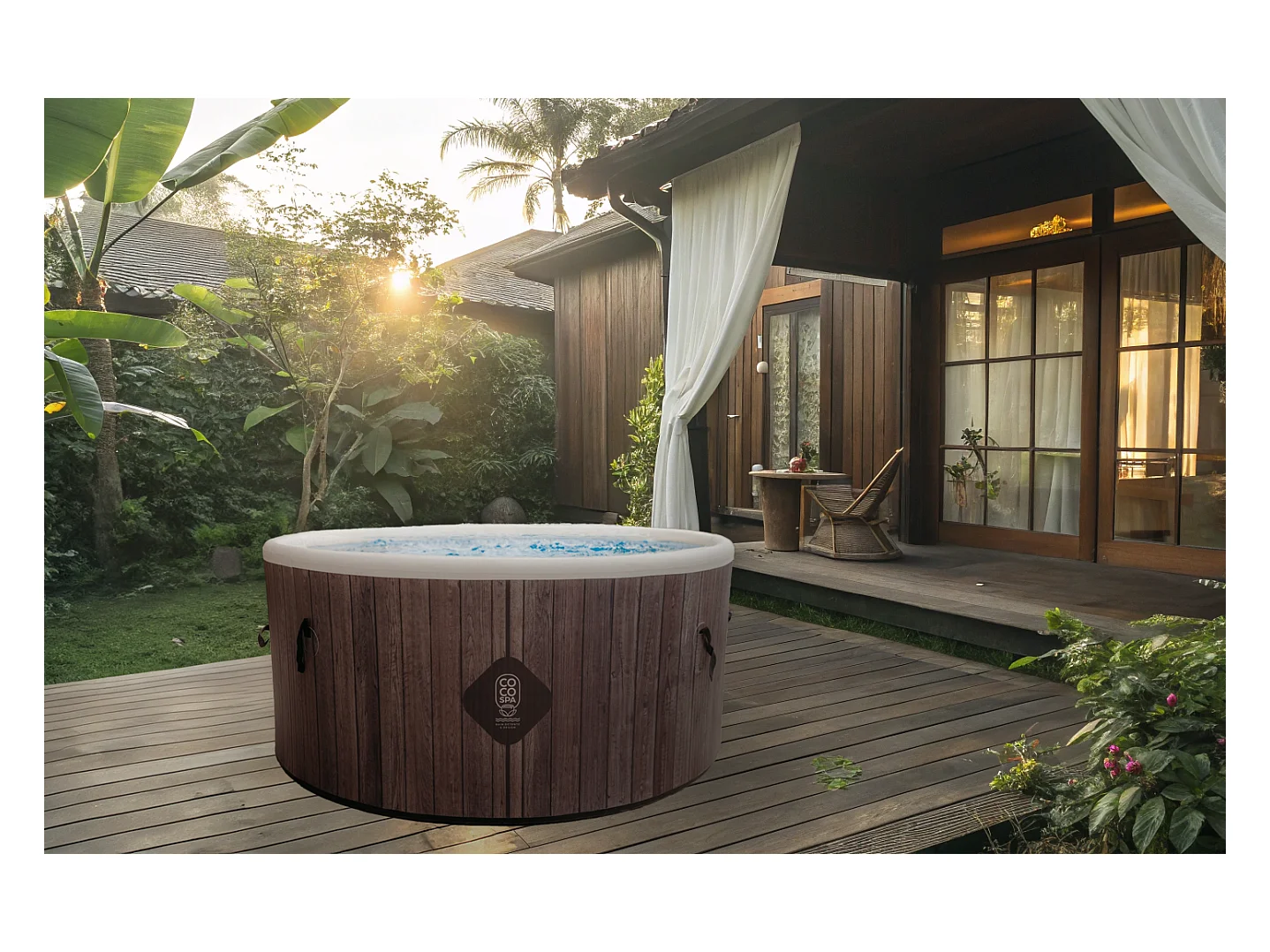 Coco Spa Helsinki Opblaasbare Spa – 150 cm diameter – 800 liter – 2240 W motor – 2 tot 4 personen