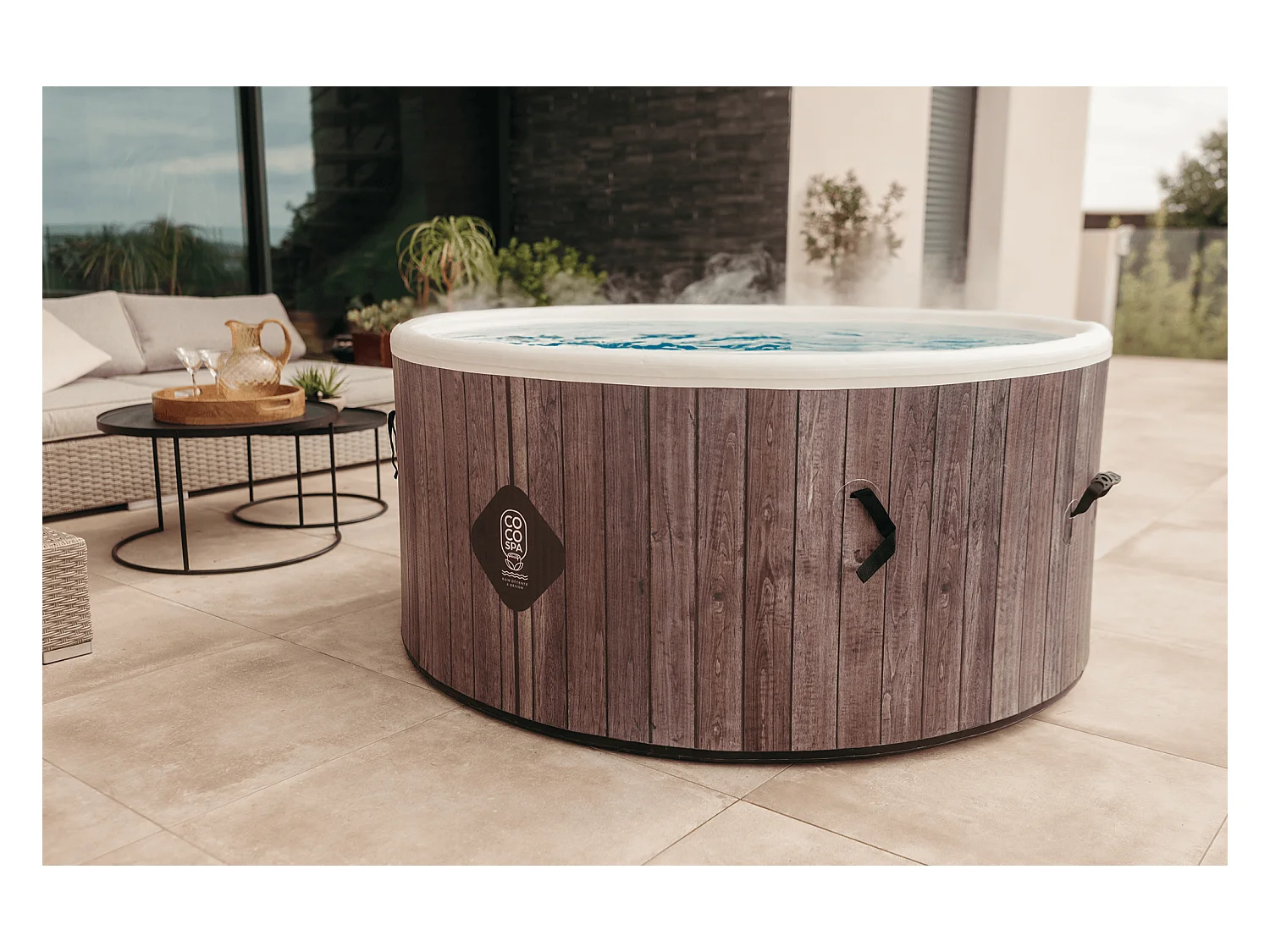 Coco Spa Helsinki Opblaasbare Spa – 150 cm diameter – 800 liter – 2240 W motor – 2 tot 4 personen