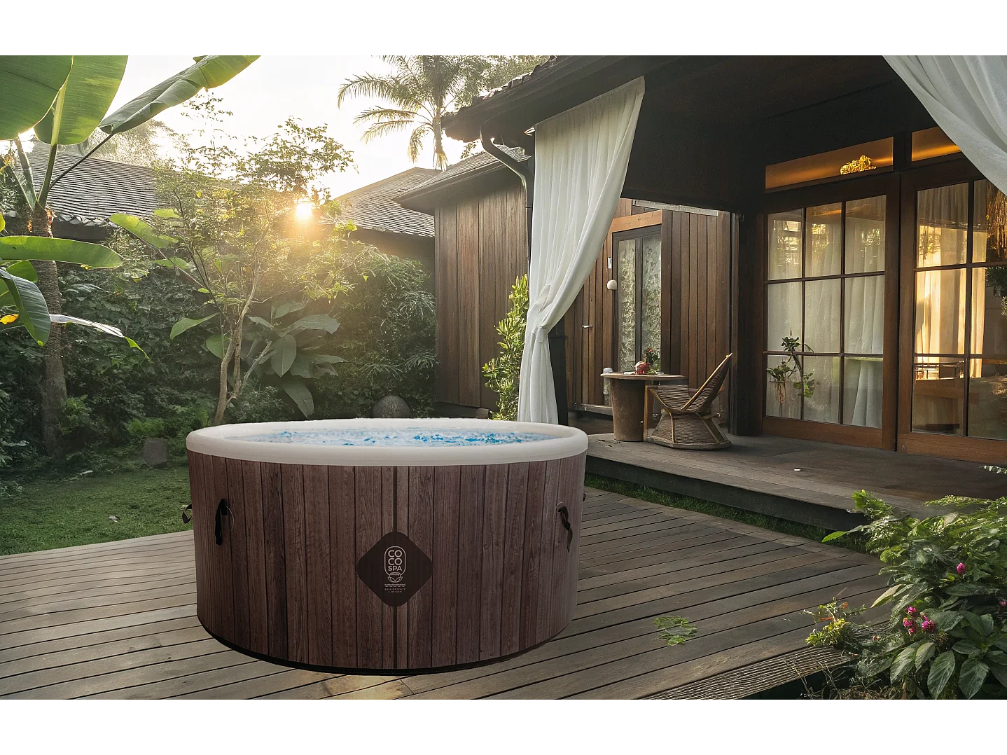 Coco Spa Helsinki Opblaasbare Spa – 150 cm diameter – 800 liter – 2240 W motor – 2 tot 4 personen