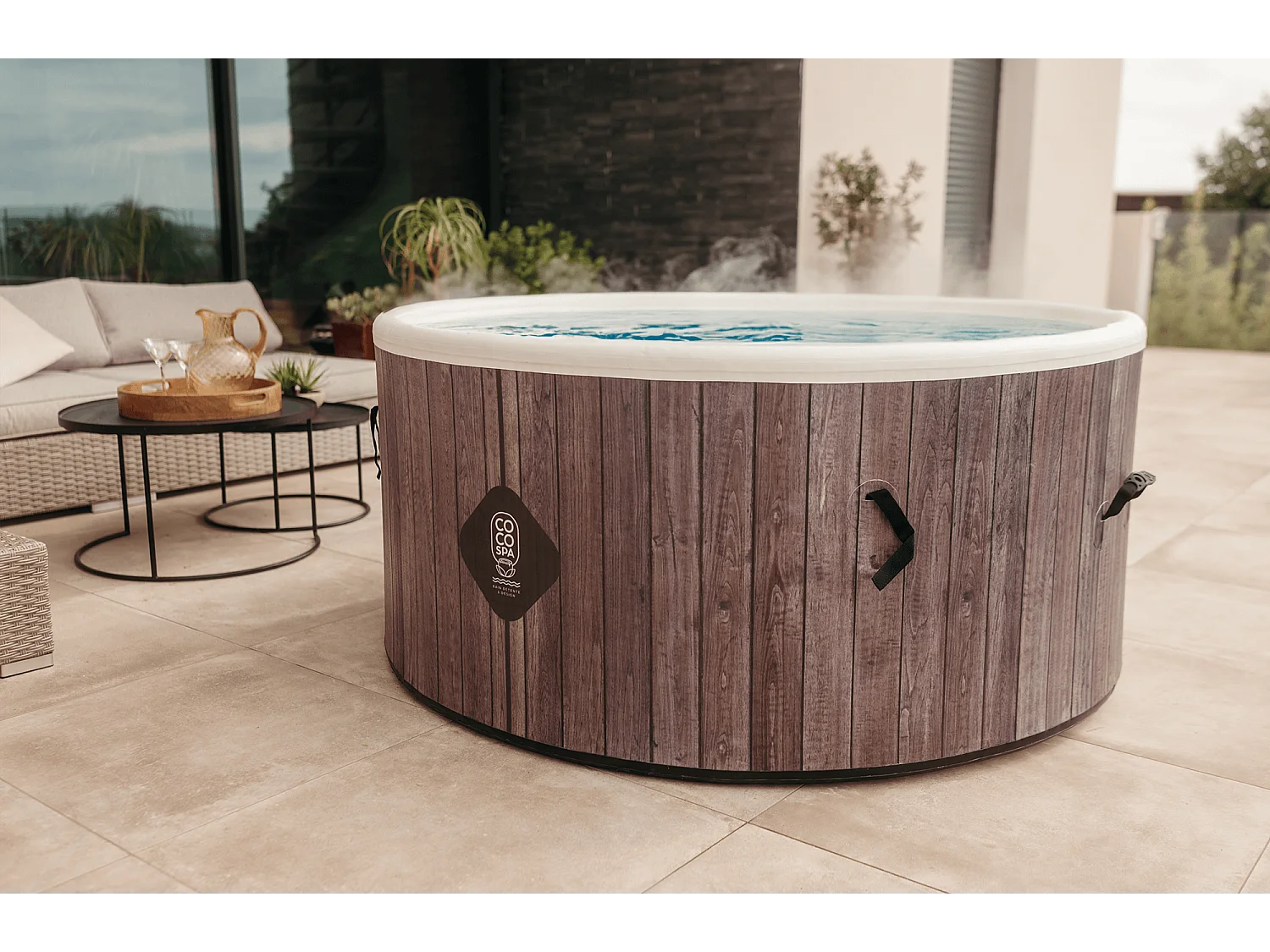 Coco Spa Helsinki Opblaasbare Spa – 150 cm diameter – 800 liter – 2240 W motor – 2 tot 4 personen