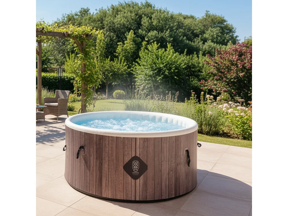Coco Spa Helsinki Spa Gonflable - 150 Cm De Diamètre - 800 Litres - Moteur 2240 W - 2 à 4 personnes