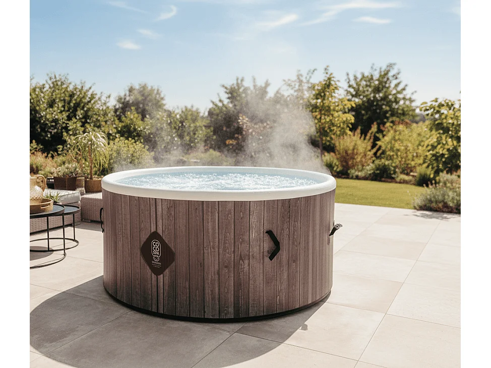 Coco Spa Helsinki Spa Gonflable - 150 Cm De Diamètre - 800 Litres - Moteur 2240 W - 2 à 4 personnes