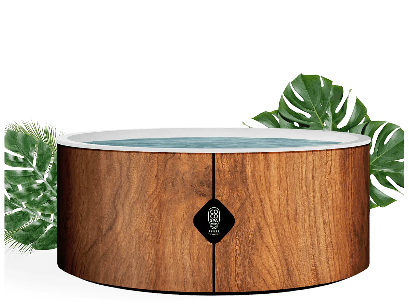Spa Gonflable Tahiti Coco Spa | 180 Cm De Diamètre | 1100 Litres | Moteur 2240 W | Jusqu'à 6 Personnes
