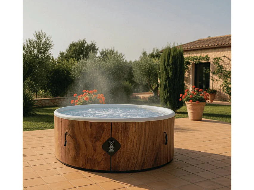 Spa Gonflable Tahiti Coco Spa | 180 Cm De Diamètre | 1100 Litres | Moteur 2240 W | Jusqu'à 6 Personnes