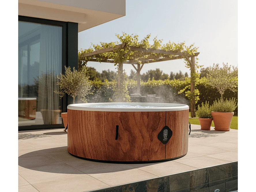 Spa Gonflable Tahiti Coco Spa | 180 Cm De Diamètre | 1100 Litres | Moteur 2240 W | Jusqu'à 6 Personnes