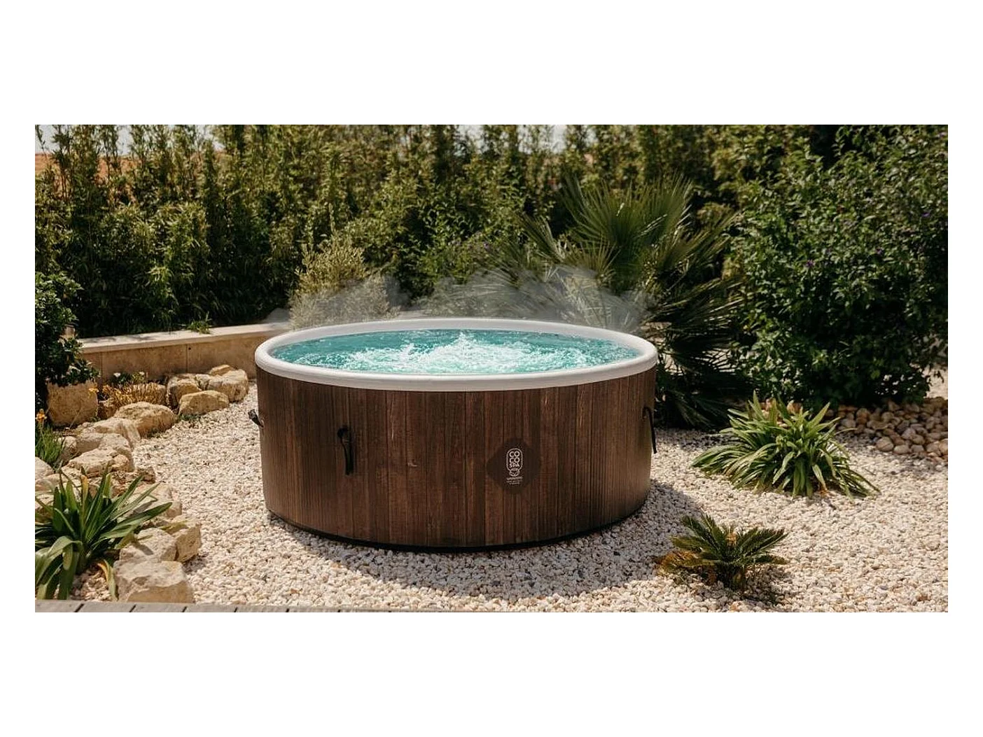 Spa Gonflable Helsinki 180 Cm De Diamètre | 1100 Litres | Moteur 2240 W | Jusqu'à 6 Personnes