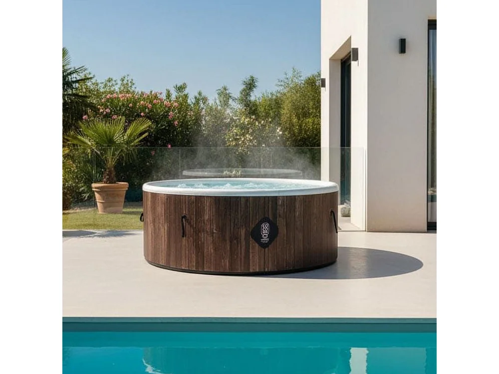 Spa Gonflable Helsinki Coco Spa   180 Cm De Diamètre | 1100 Litres | Moteur 2240 W | Jusqu'à 6 Personnes