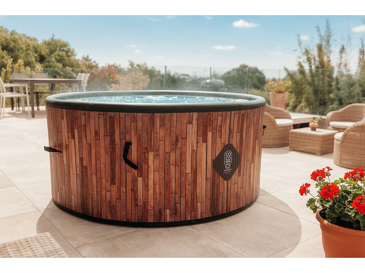 Coco Spa Exotik Spa Gonflable - 150 Cm De Diamètre - 800 Litres - Moteur 2240 W - 2 à 4 personnes